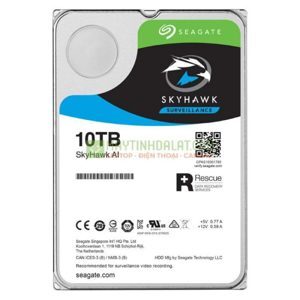 Ổ cứng HDD Seagate SkyHawk AI 10TB 3.5 inch, 7200RPM, SATA, 256MB Cache (ST10000VE0001)