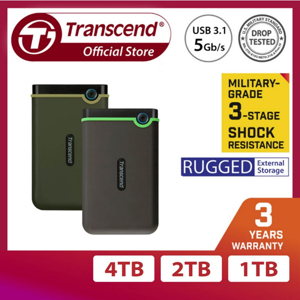 Ổ Cứng HDD Transcend M3S 2TB Slim USB 3.0 TS2TSJ25M3S