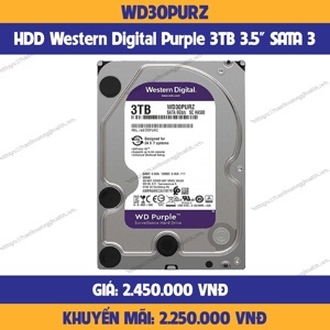 Ổ cứng HDD WD 3TB WD30PURZ