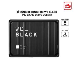 Ổ cứng HDD WD Black P10 Game Drive 8TB WDBA3P0080HBK-SESN