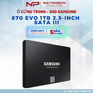 Ổ cứng SSD 1TB Samsung 870 EVO (MZ-77E1T0BW)