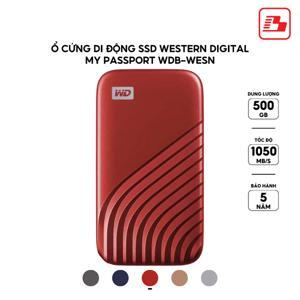 Ổ cứng SSD 500GB WD My PassPort WDBAGF5000ARD-WESN (Đỏ)