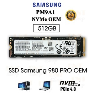 Ổ cứng SSD 512G Samsung PM9A1 M.2 PCIe 4.0 x 4 MZ-VL25120