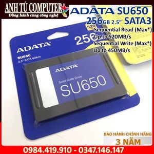Ổ cứng SSD Adata SU650 256GB