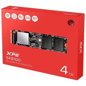 Ổ Cứng SSD Adata XPG SX8100 4TB M.2 2280 PCIe NVMe Gen3 x4 ASX8100NP-4TT-C