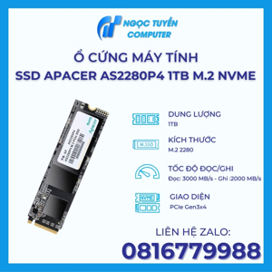 Ổ Cứng SSD Apacer AS2280P4 1TB M.2 PCIe Gen 3×4 AP1TBAS2280P4-1