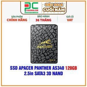 Ổ Cứng SSD Apacer AS340 120GB 2.5inch SATA III AP120GAS340G-1