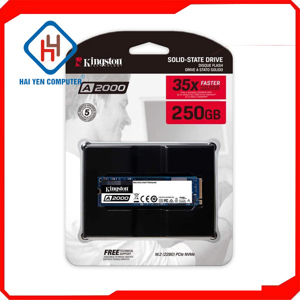 Ổ cứng SSD Kingston A2000M8 500GB M.2 2280 PCIe NVMe Gen 3×4 (Đọc 2200MB/s – Ghi 1500MB/s) – (SA2000M8/500G)