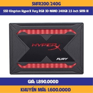 Ổ cứng SSD Kingston HyperX Fury RGB 240GB 2.5 inch Sata 3 (SHFR200/240G)
