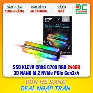 Ổ cứng SSD Klevv CRAS C700 RGB 240GB M2 NVME Gen3x4 K240GM2SP0-C7R