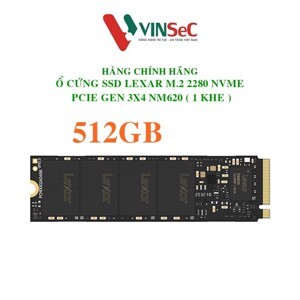 Ổ cứng SSD Lexar NM620 M.2 2280 PCIe NVMe Gen3 x4 1TB