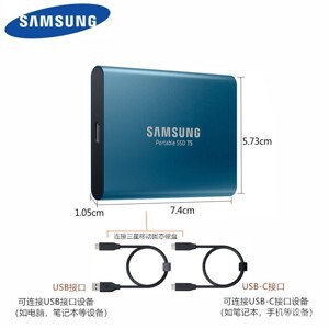 Ổ cứng SSD Samsung T5 2TB MU-PA2T0B/WW