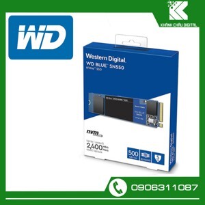 Ổ Cứng SSD WD Blue SN550 500GB NVMe M.2 PCIe Gen 3 x4 (WDS500G2B0C)