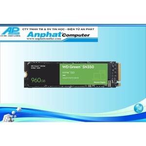 Ổ cứng SSD WD SN350 Green 960GB NVMe PCIe Gen3x4 8 Gb/s WDS960G2G0C