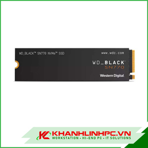Ổ cứng SSD WD SN850 Black 500GB M.2 2280 PCIe NVMe 4x4 (Đọc 7000MB/s - Ghi 4100MB/s)-(WDS500G1X0E)