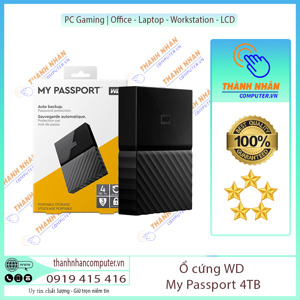 Ổ cứng WD Passport Ultra WDBYFT0040BBL/BK-WESN 4TB