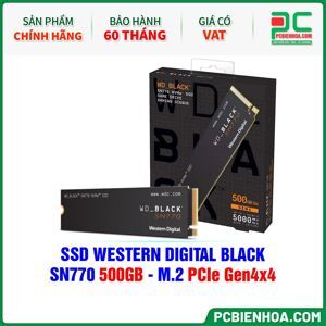Ổ cứng Western Digital BLACK SN770 500GB M2 PCIe NVMe Gen 4×4 WDS500G3X0E