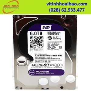 Ổ Cứng Western Digital Purple 6TB 256MB Cache WD63PURZ