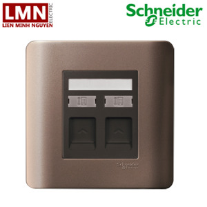 ổ điện thoại đôi  Schneider E8432RJS4_SZ_G19