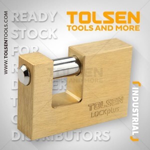 Ổ khóa đồng cầu ngang 80mm Tolsen 55128
