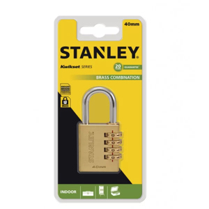 Ổ khoá Stanley S742-053 - 4 mã số, 40mm
