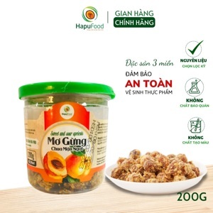 Ô mai mơ gừng chua mặn ngọt Hồng Lam - hộp 200g