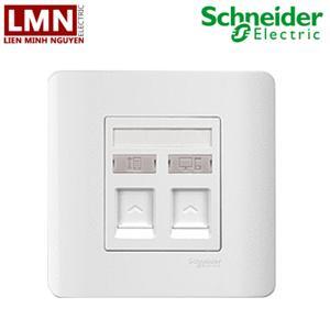 Ổ mạng + ổ điện thoại Schneider Zencelo Series E8432TDRJS-5-G19