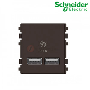 Ổ sạc USB 2.1A đôi Schneider 8432USB_BZ