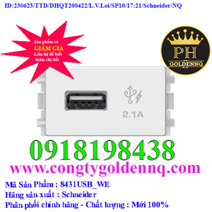 Ổ sạc USB 2.1A đơn Zencelo 8431USB - Size S