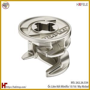 Ốc liên kết 15/18 mạ nickel Hafele 262.26.534