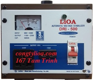 Ổn áp 1 pha LiOA DRI-500II