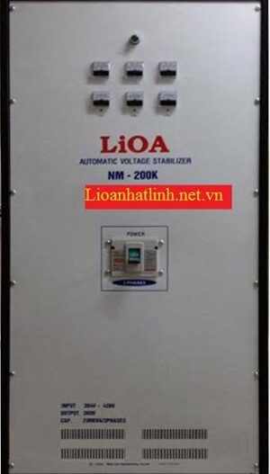 Ổn áp Lioa 3 pha khô điều chỉnh 3 pha độc lập NM-200KII