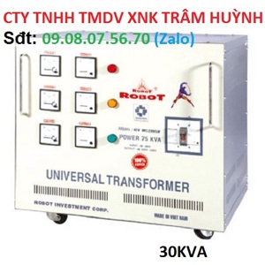 Ổn áp Robot 3 pha 30KVA (Dây đồng)