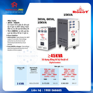 Ổn áp Robot 3 pha Reno 3KVA (160V - 430V)