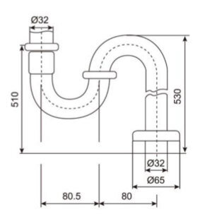 Ống chữ S cho lavabo American Standard WF-9502