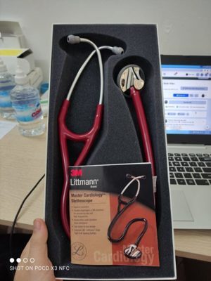 Ống nghe 3M Littmann Master Cardiology 2163 - Đỏ vang