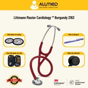 Ống nghe 3M Littmann Master Cardiology 2163 - Đỏ vang