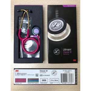 Ống nghe Littmann Classic III Raspberry Rainbow 5806