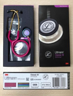 Ống nghe Littmann Classic III Raspberry Rainbow 5806