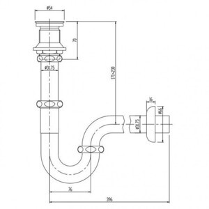 Ống thải chữ P Inax LF-105PAL