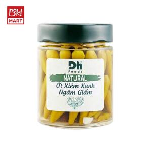 Ớt xiêm xanh ngâm giấm DH Foods natural hũ 150g