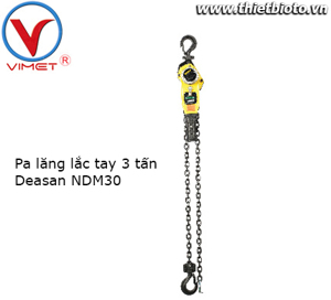 Pa lăng lắc tay Deasan NDM30 - 3 tấn