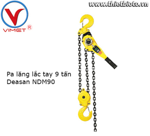 Pa lăng lắc tay Deasan NDM90 - 9 tấn