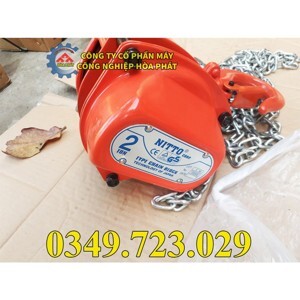 Pa lăng xích kéo tay Nitto 2 tấn 3m