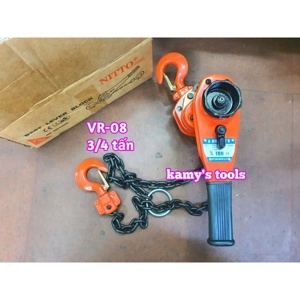 Pa lăng xích lắc tay Nitto 0.75 tấn 1.5m VR-08