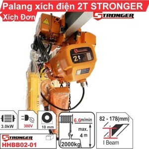 Pa lăng xích lắc tay Stronger 2T-4M