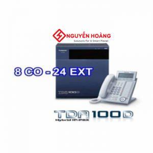 Tổng đài điện thoại - Panasonic KX-TDA100DBP (8 trung kế - 24 máy nhánh)