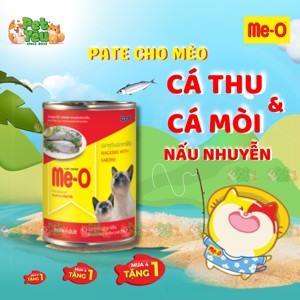 Pate cho mèo Whiskas Mackerel lon vị cá thu và cá mòi - 400 gram