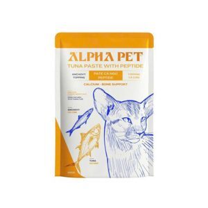 Pate mèo Ciao cá ngừ topping cá cơm gói 60gr