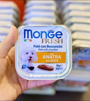 Pate Monge cho chó 100g vị vịt và cam